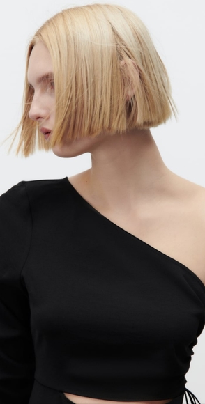 NWT Zara asymmetric cut out top - Picture 3 of 9